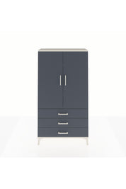 Arges Dolap 3 Raflı 3 Çekmeceli 2 Kapaklı 88x30x163 Aytaşı-Antrasit