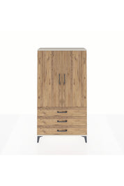 Arges Dolap 3 Raflı 3 Çekmeceli 2 Kapaklı 88x30x163 Aytaşı-Çam