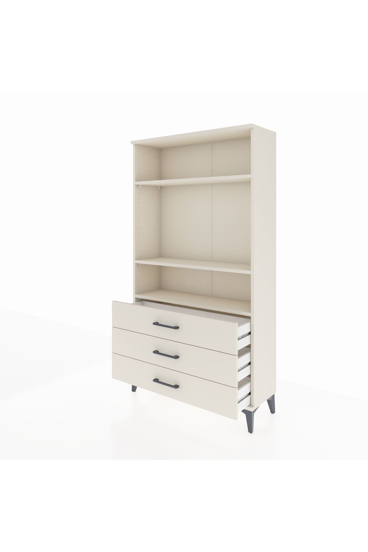 Arges Dolap 3 Raflı 3 Çekmeceli 88x30x163 Aytaşı-Aytaşı