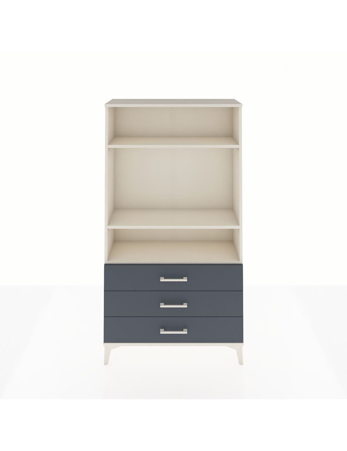 Arges Dolap 3 Raflı 3 Çekmeceli 88x30x163 Aytaşı-Antrasit