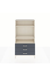 Arges Dolap 3 Raflı 3 Çekmeceli 88x30x163 Aytaşı-Antrasit