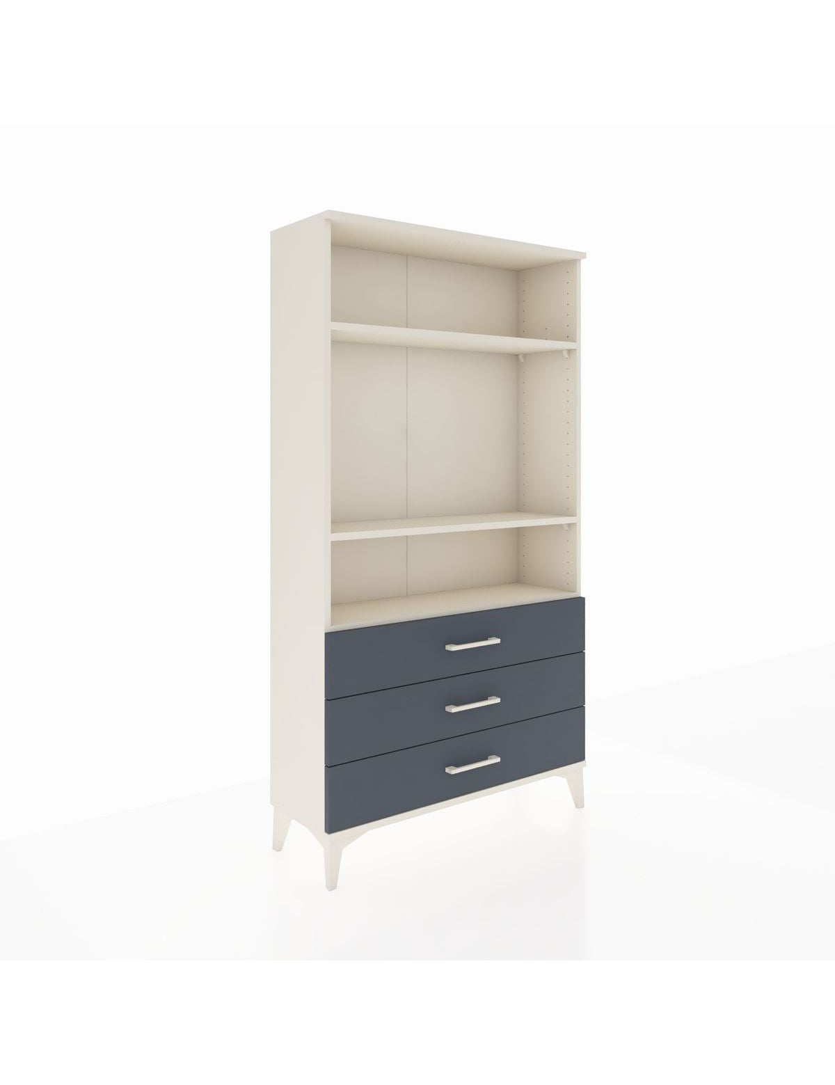 Arges Dolap 3 Raflı 3 Çekmeceli 88x30x163 Aytaşı-Antrasit