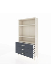 Arges Dolap 3 Raflı 3 Çekmeceli 88x30x163 Aytaşı-Antrasit