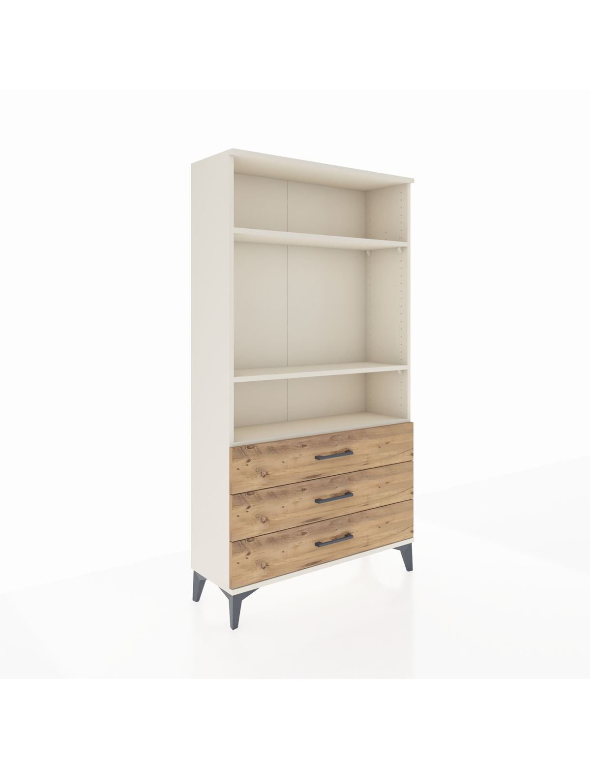 Arges Dolap 3 Raflı 3 Çekmeceli 88x30x163 Aytaşı-Çam