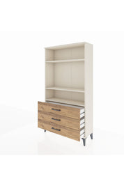 Arges Dolap 3 Raflı 3 Çekmeceli 88x30x163 Aytaşı-Çam