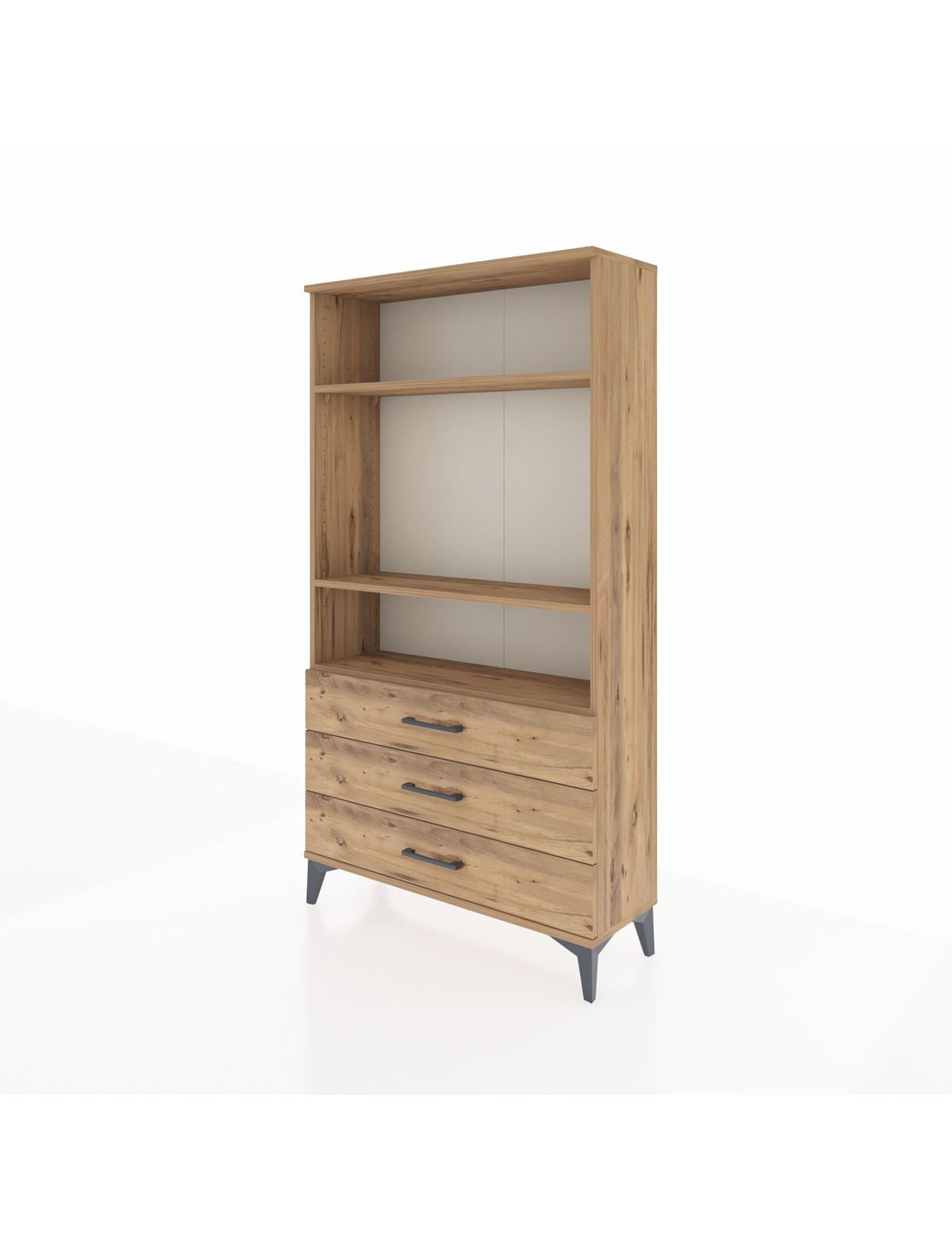 Arges Dolap 3 Raflı 3 Çekmeceli 88x30x163 - S21M082V9A