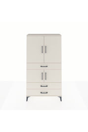 Arges Dolap 3 Raflı 3 Çekmeceli 4 Kapaklı 88x30x163 Aytaşı-Aytaşı