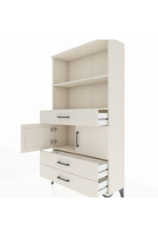 Arges Dolap 3 Raflı 3 Çekmeceli 2 Kapaklı 88x30x163 Aytaşı-Aytaşı