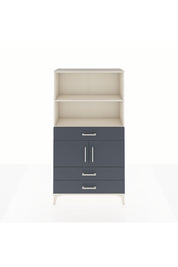 Arges Dolap 3 Raflı 3 Çekmeceli 2 Kapaklı 88x30x163 Aytaşı-Antrasit