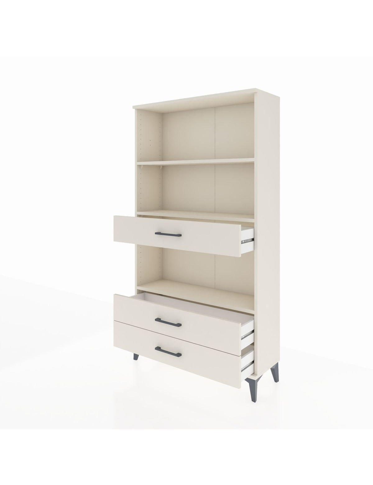 Arges Dolap 3 Raflı 3 Çekmeceli 88x30x163 - S21M086V1A
