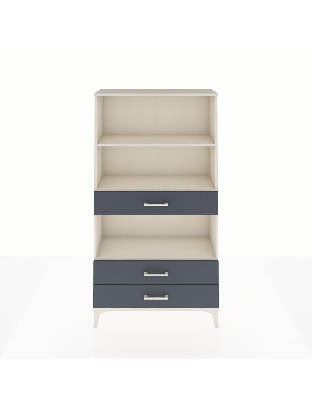 Arges Dolap 3 Raflı 3 Çekmeceli 88x30x163 Aytaşı-Antrasit