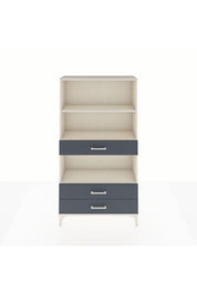 Arges Dolap 3 Raflı 3 Çekmeceli 88x30x163 Aytaşı-Antrasit