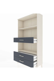 Arges Dolap 3 Raflı 3 Çekmeceli 88x30x163 Aytaşı-Antrasit