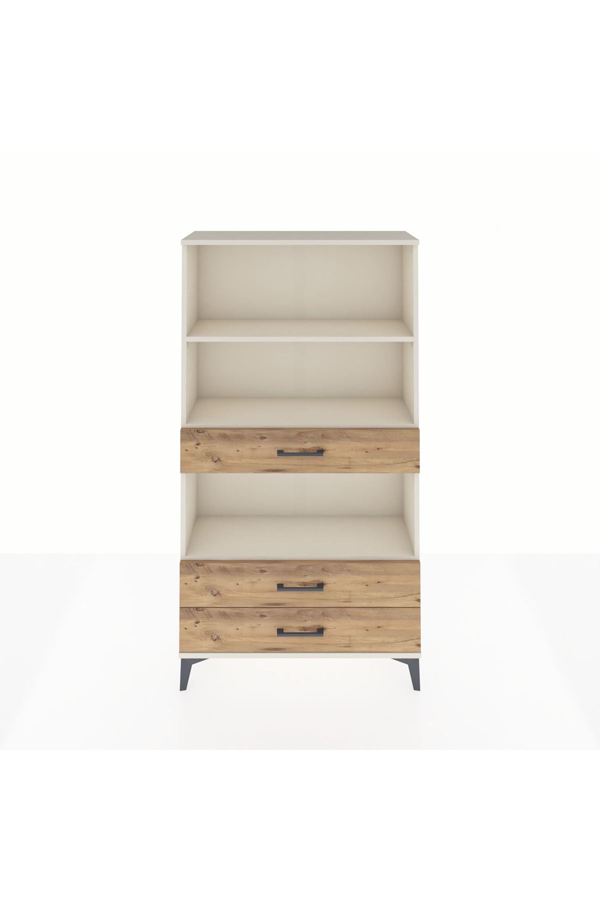 Arges Dolap 3 Raflı 3 Çekmeceli 88x30x163 Aytaşı-Çam