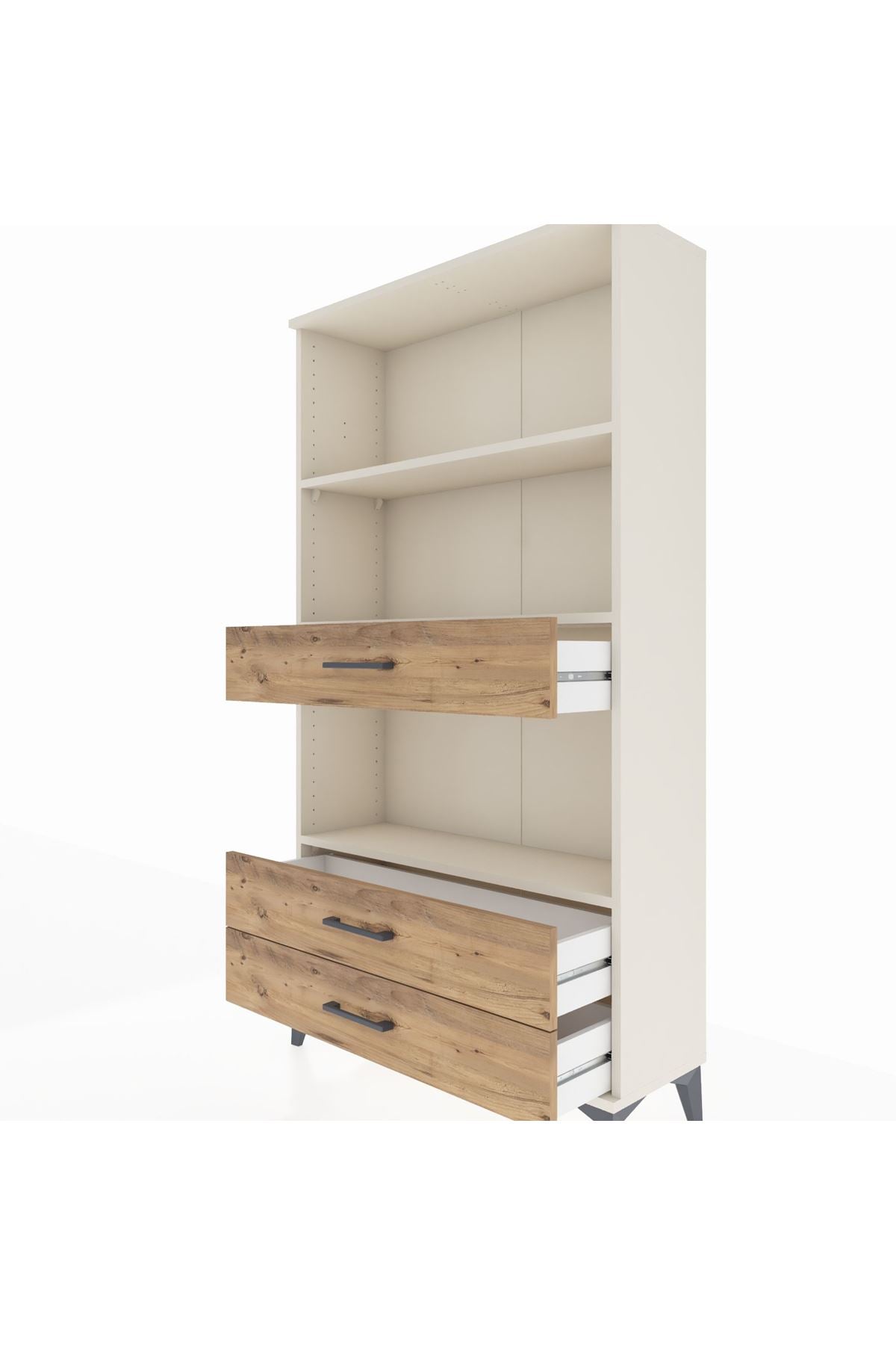 Arges Dolap 3 Raflı 3 Çekmeceli 88x30x163 Aytaşı-Çam