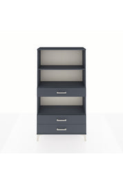 Arges Dolap 3 Raflı 3 Çekmeceli 88x30x163 Antrasit-Antrasit