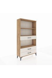 Arges Dolap 3 Raflı 3 Çekmeceli 88x30x163 Çam-Aytaşı