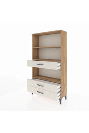 Arges Dolap 3 Raflı 3 Çekmeceli 88x30x163 Çam-Aytaşı