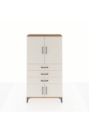 Arges Dolap 2 Raflı 3 Çekmeceli 4 Kapaklı 88x30x163 Çam-Aytaşı