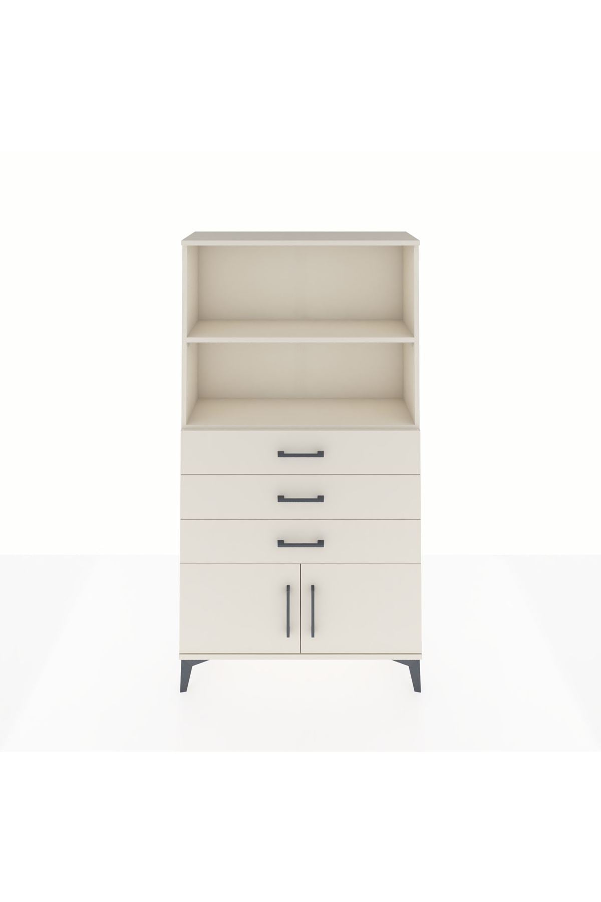 Arges Dolap 2 Raflı 3 Çekmeceli 2 Kapaklı 88x30x163 Aytaşı-Aytaşı