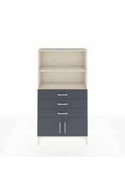 Arges Dolap 2 Raflı 3 Çekmeceli 2 Kapaklı 88x30x163 Aytaşı-Antrasit