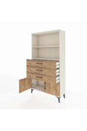 Arges Dolap 2 Raflı 3 Çekmeceli 2 Kapaklı 88x30x163 Aytaşı-Çam