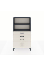 Arges Dolap 2 Raflı 3 Çekmeceli 2 Kapaklı 88x30x163 Antrasit-Aytaşı