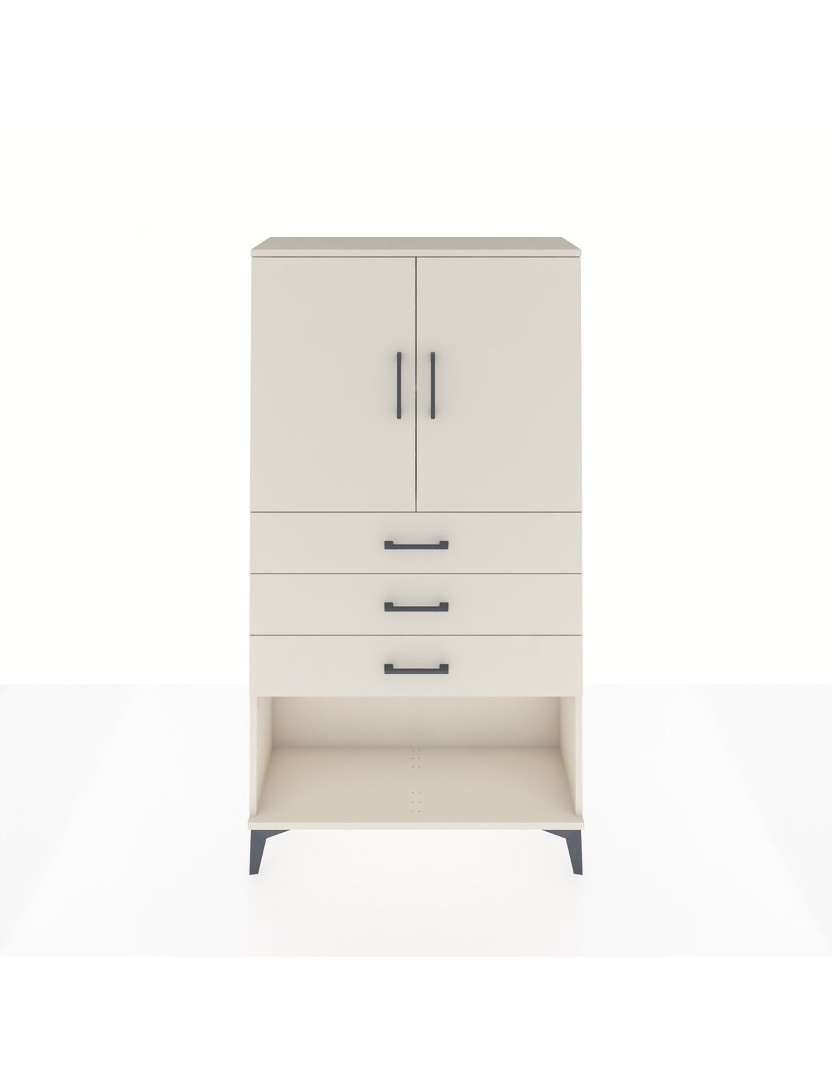 Arges Dolap 2 Raflı 3 Çekmeceli 2 Kapaklı 88x30x163 Aytaşı-Aytaşı