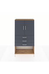 Arges Dolap 2 Raflı 3 Çekmeceli 2 Kapaklı 88x30x163