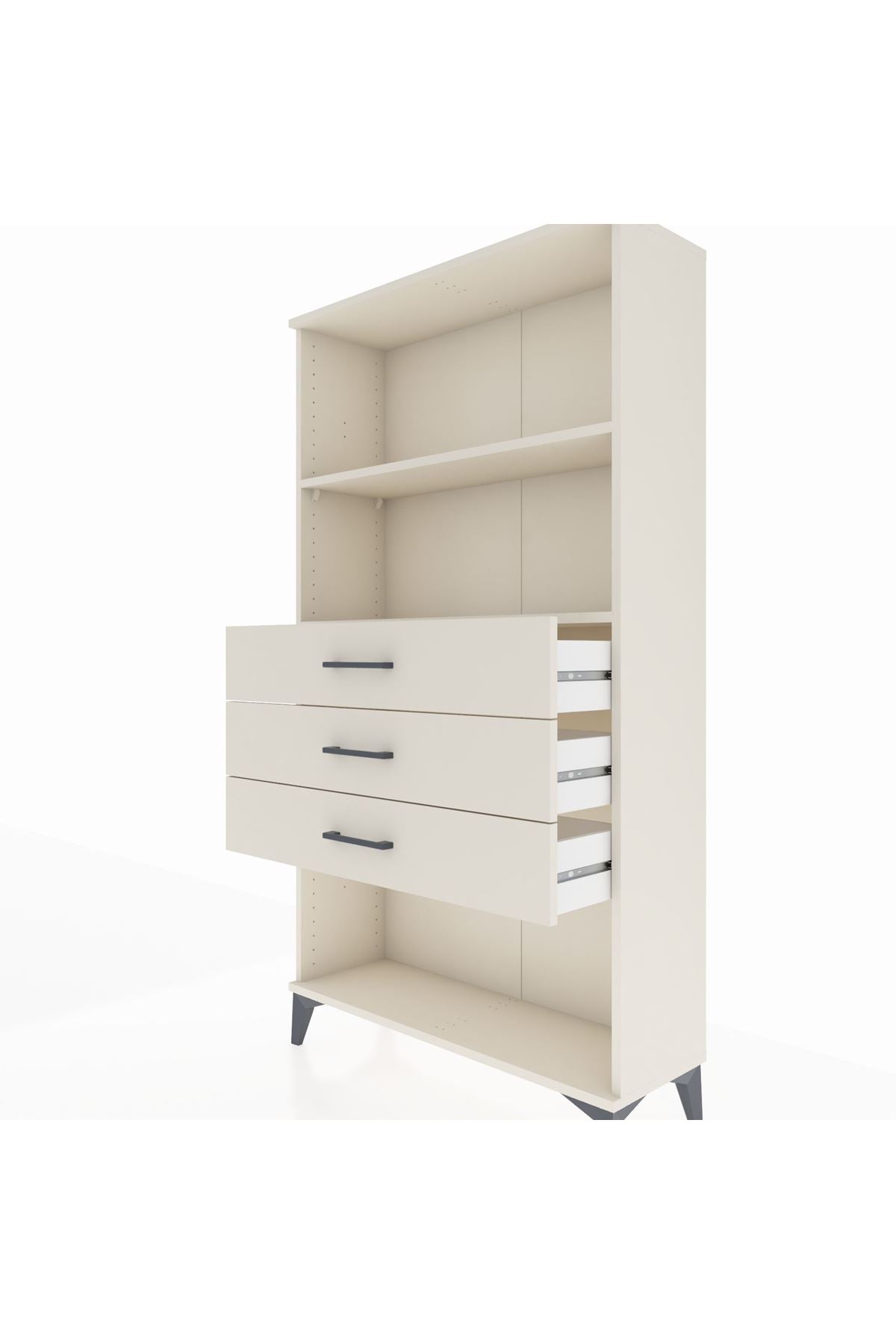 Arges Dolap 2 Raflı 3 Çekmeceli 88x30x163 Aytaşı-Aytaşı