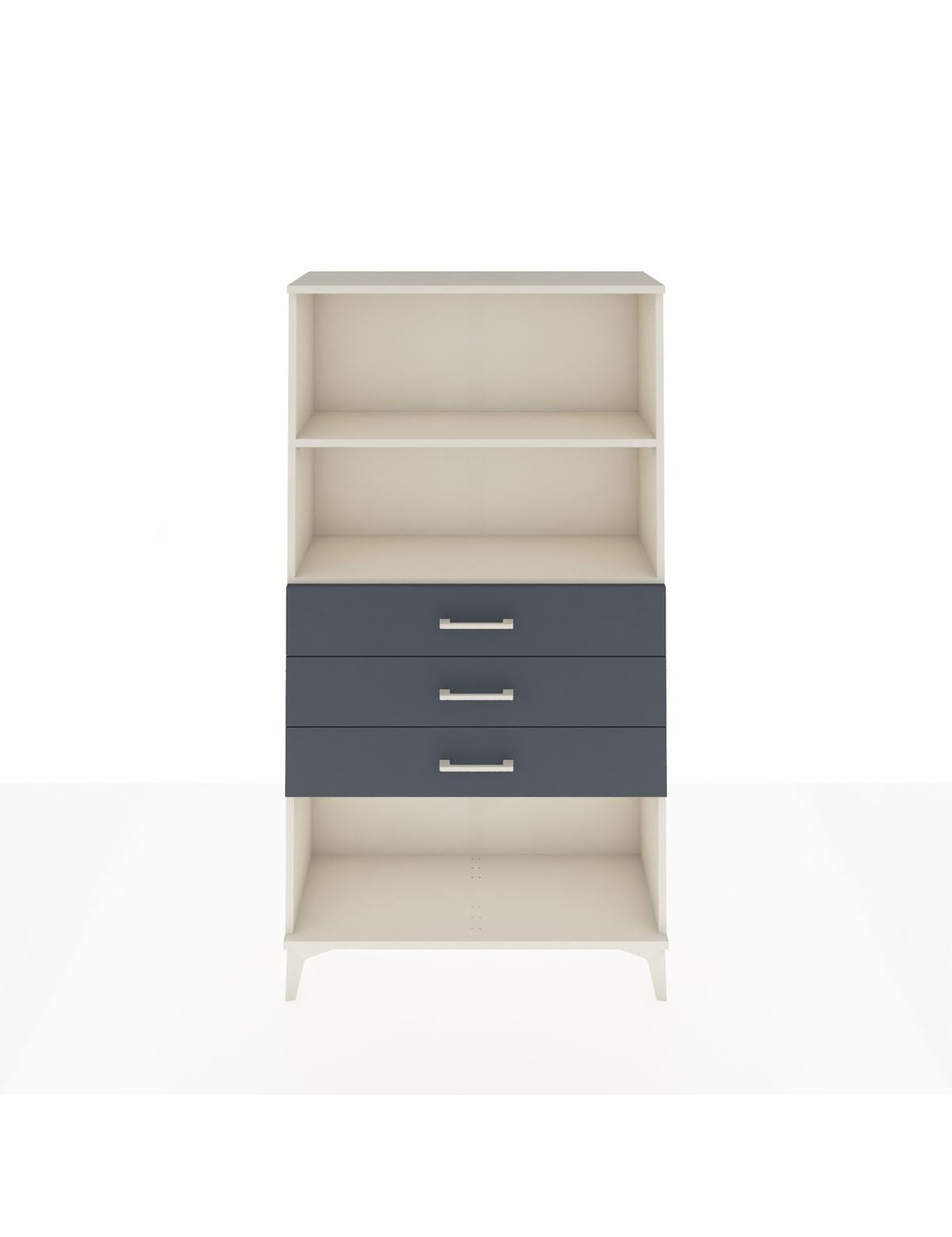 Arges Dolap 2 Raflı 3 Çekmeceli 88x30x163 Aytaşı-Antrasit