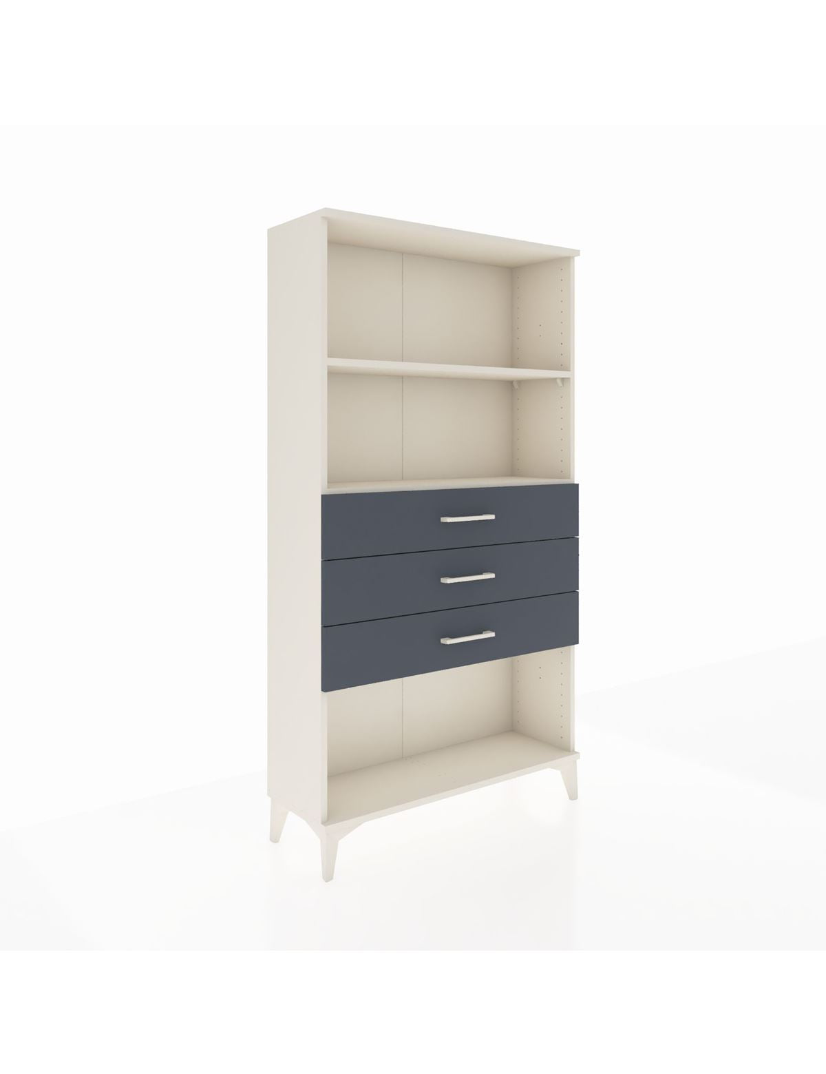 Arges Dolap 2 Raflı 3 Çekmeceli 88x30x163 Aytaşı-Antrasit