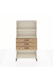 Arges Dolap 2 Raflı 3 Çekmeceli 88x30x163 Aytaşı-Çam