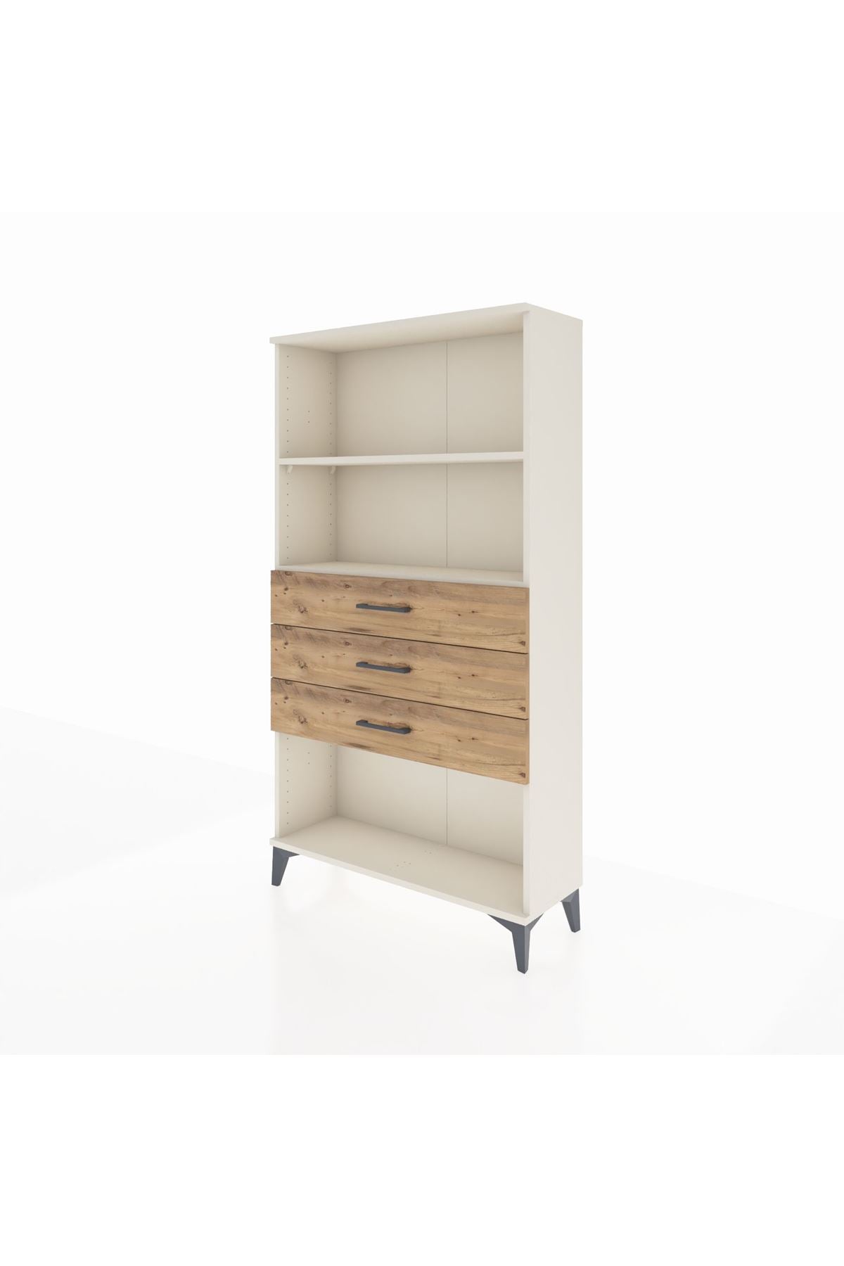 Arges Dolap 2 Raflı 3 Çekmeceli 88x30x163 Aytaşı-Çam