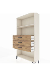 Arges Dolap 2 Raflı 3 Çekmeceli 88x30x163 Aytaşı-Çam