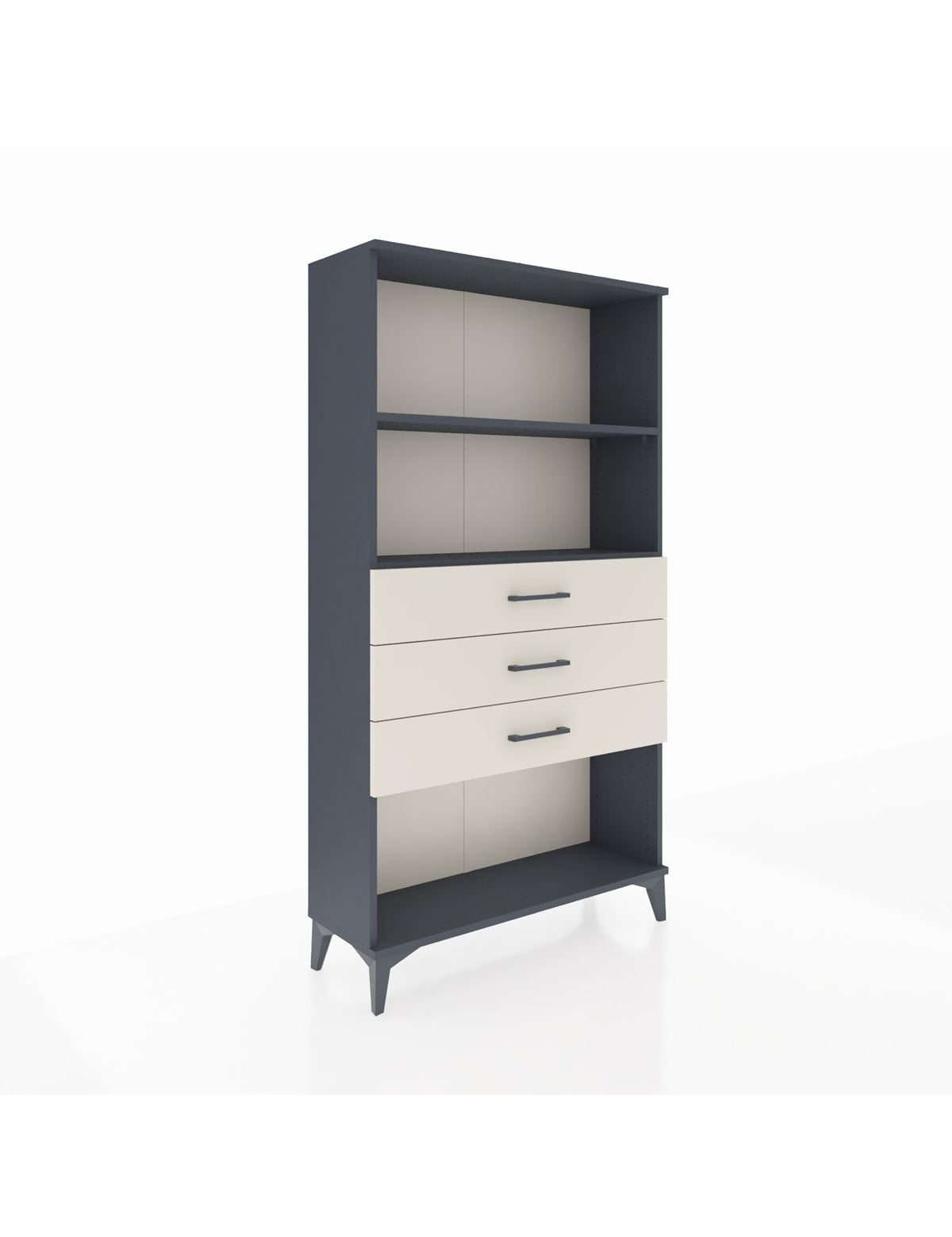 Arges Dolap 2 Raflı 3 Çekmeceli 88x30x163 Antrasit-Aytaşı