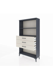 Arges Dolap 2 Raflı 3 Çekmeceli 88x30x163 Antrasit-Aytaşı