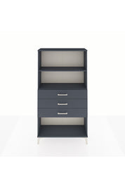 Arges Dolap 2 Raflı 3 Çekmeceli 88x30x163 Antrasit-Antrasit