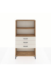 Arges Dolap 2 Raflı 3 Çekmeceli 88x30x163 Çam-Aytaşı