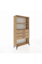 Arges Dolap 2 Raflı 3 Çekmeceli 88x30x163 Çam-Çam