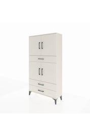 Arges Dolap 4 Raflı 3 Çekmeceli 4 Kapaklı 88x30x163 Aytaşı-Aytaşı