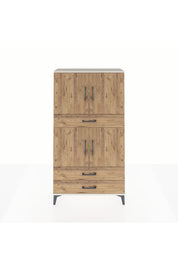 Arges Dolap 4 Raflı 3 Çekmeceli 4 Kapaklı 88x30x163 Aytaşı-Çam