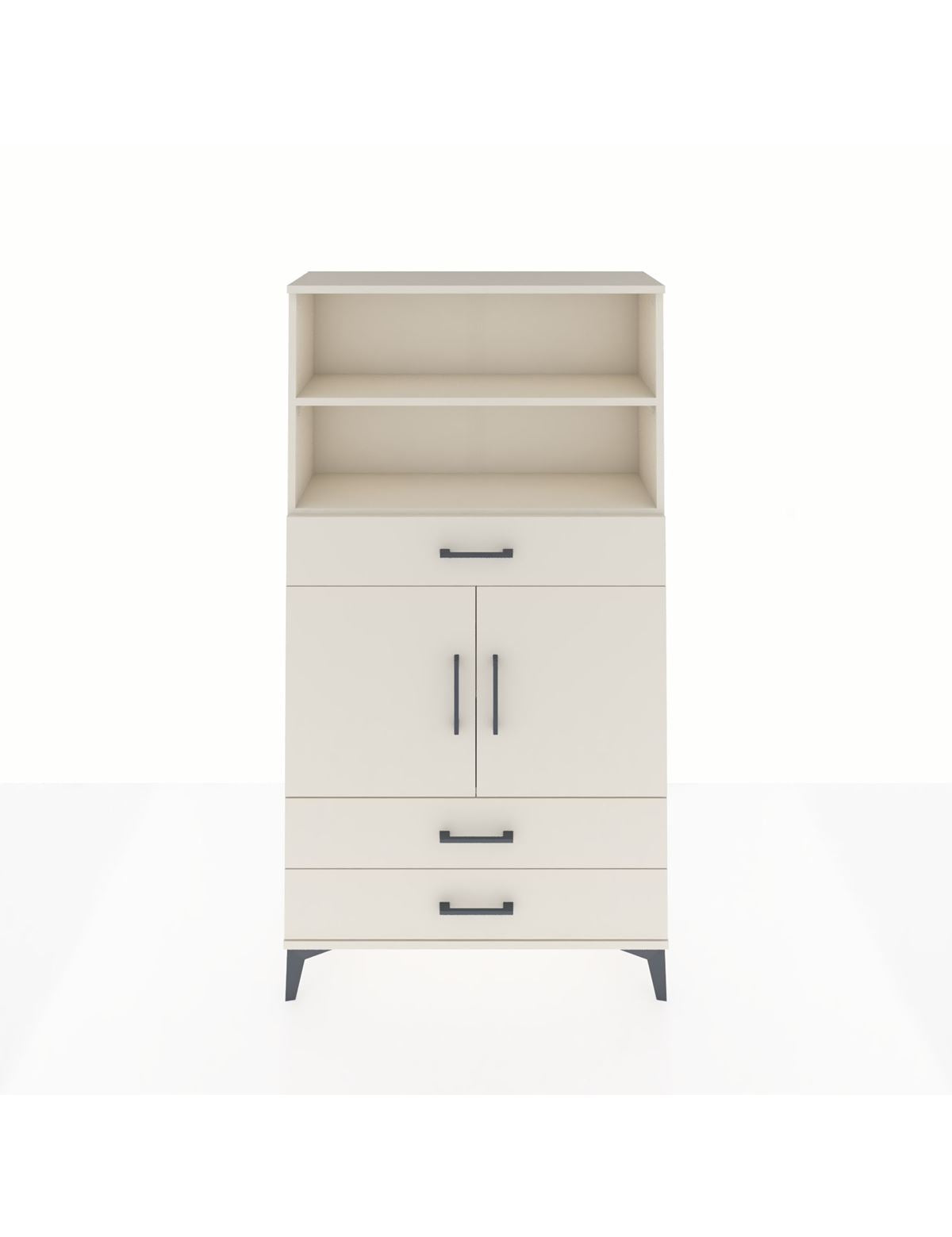 Arges Dolap 4 Raflı 3 Çekmeceli 2 Kapaklı 88x30x163 Aytaşı-Aytaşı