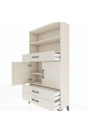 Arges Dolap 4 Raflı 3 Çekmeceli 2 Kapaklı 88x30x163 Aytaşı-Aytaşı