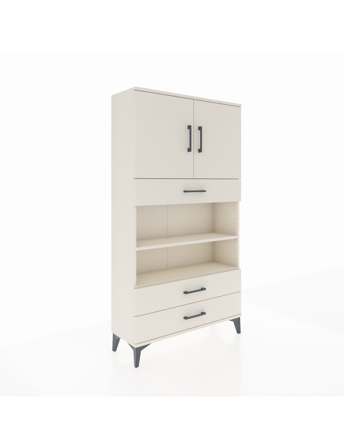 Arges Dolap 4 Raflı 3 Çekmeceli 2 Kapaklı 88x30x163 Aytaşı-Aytaşı