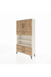 Arges Dolap 4 Raflı 3 Çekmeceli 2 Kapaklı 88x30x163 Aytaşı-Çam