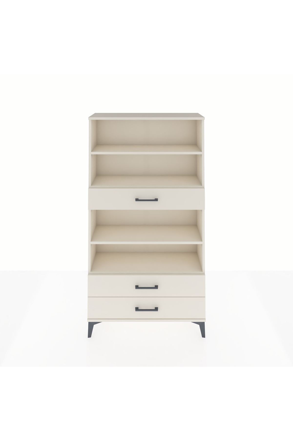 Arges Dolap 4 Raflı 3 Çekmeceli 88x30x163 Aytaşı-Aytaşı