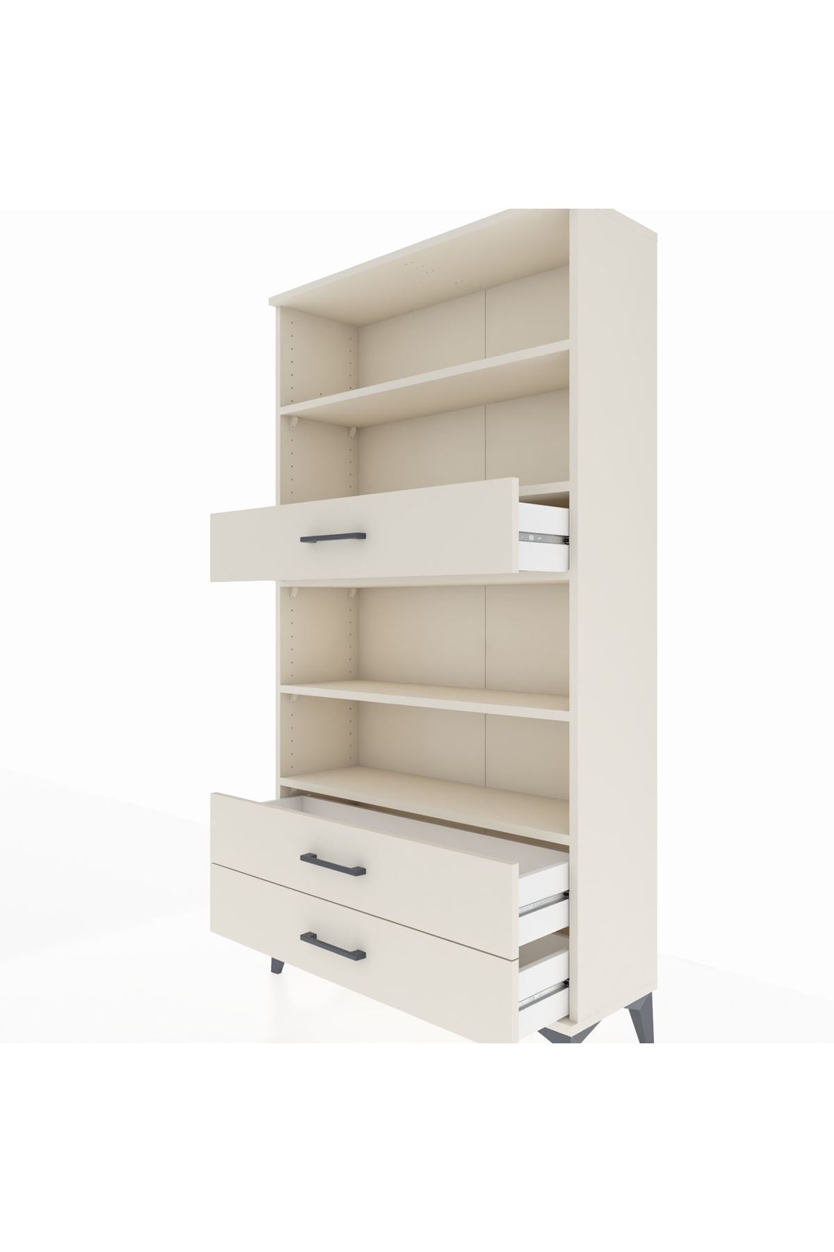 Arges Dolap 4 Raflı 3 Çekmeceli 88x30x163 Aytaşı-Aytaşı