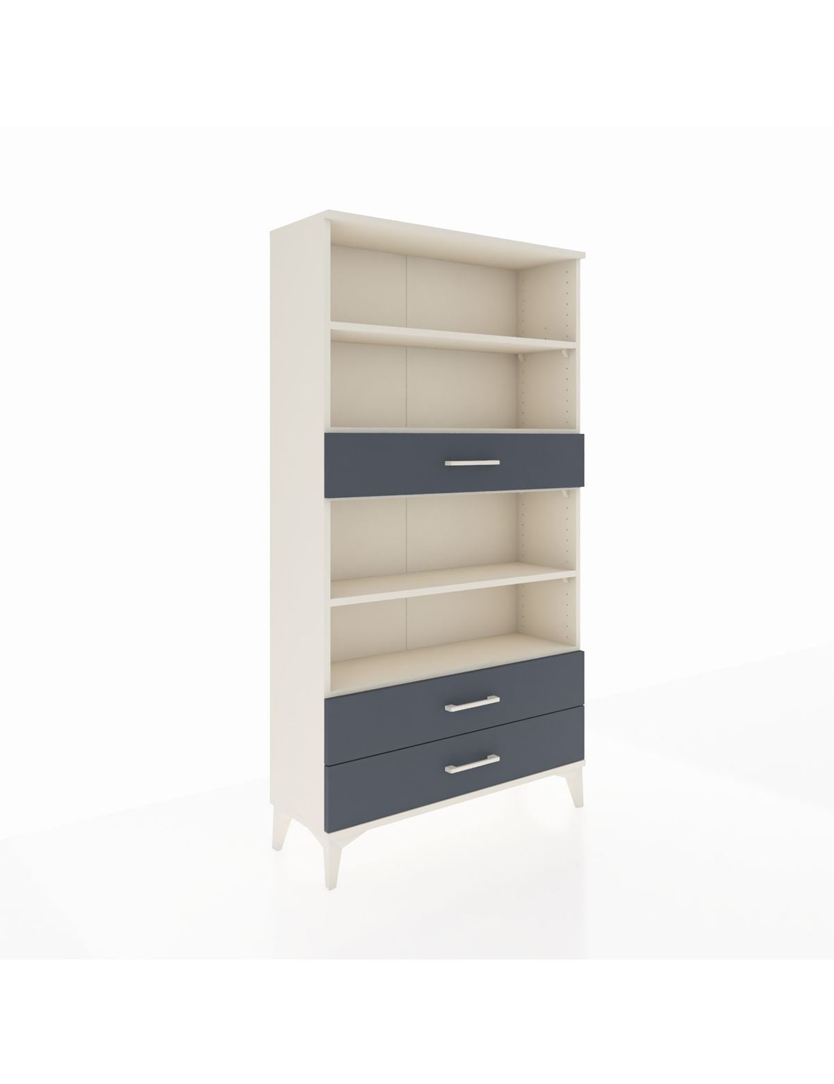 Arges Dolap 4 Raflı 3 Çekmeceli 88x30x163 Aytaşı-Antrasit