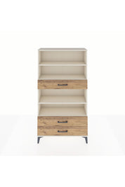 Arges Dolap 4 Raflı 3 Çekmeceli 88x30x163 Aytaşı-Çam